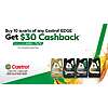 $30 back when purchase 10 Qts of Castrol Edge oil in Store only