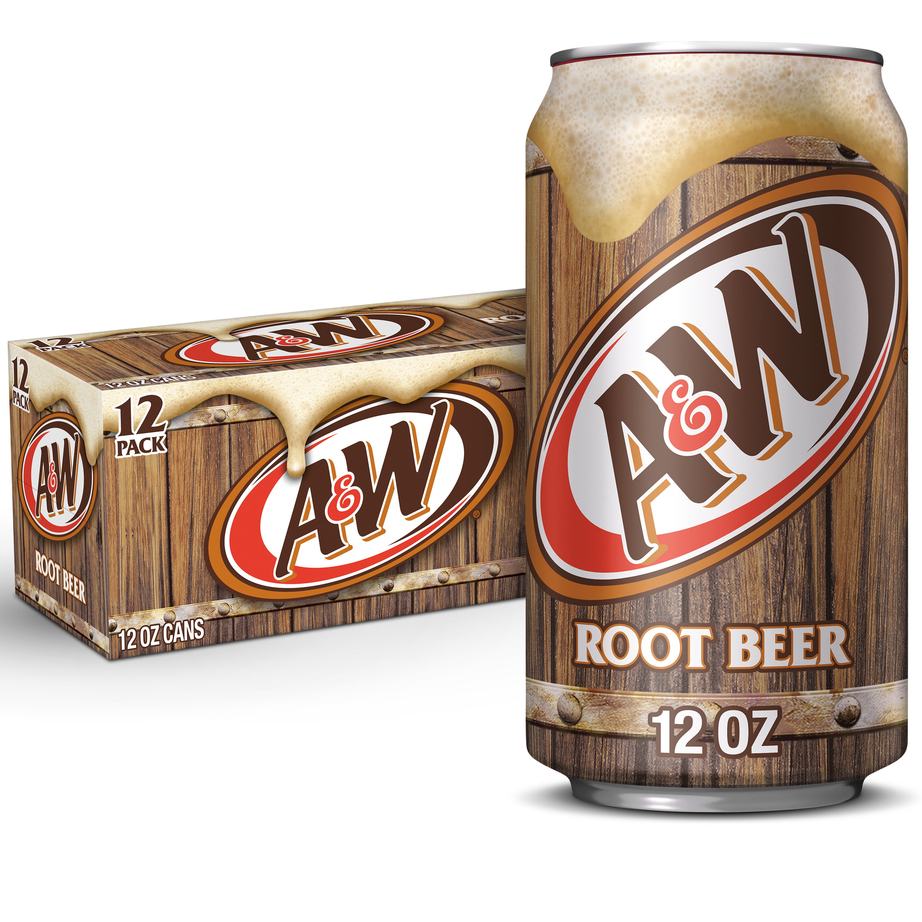 A&W Caffeine-Free  Low Sodium Root Beer Soda Pop  12 Fl Oz  12 Pack Cans $4.98