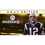 Madden NFL 18: G.O.A.T. Super Bowl Edition (PS4 Digital Download) $18 (PS+ Required)