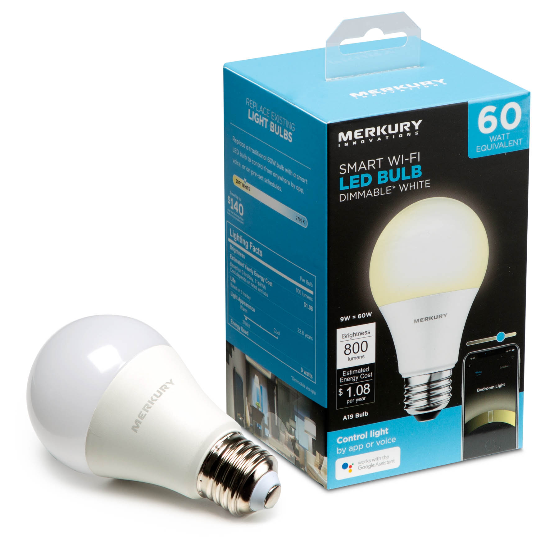 Merkury wifi dimmable bulb @ Walmart $4.97