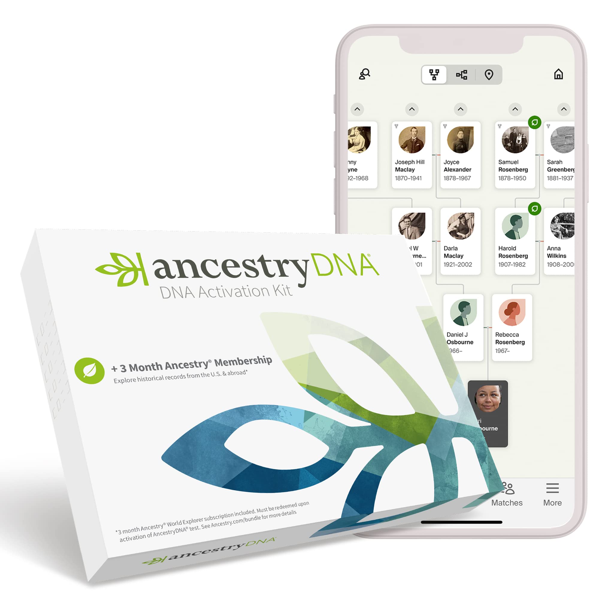 AncestryDNA + 3-mo World Explorer Membership - $50