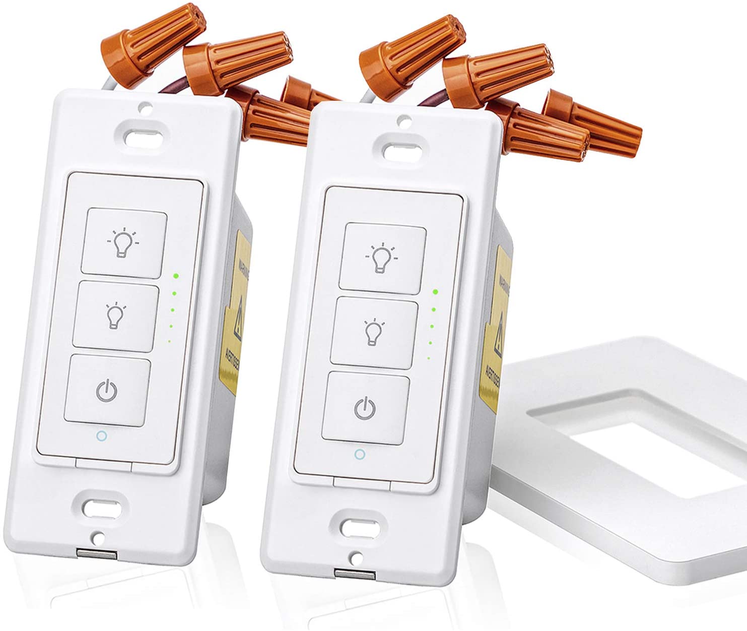 Smart Dimmer Switch For Dimmable Led Light Halogen And Incandescent Bulb Works With Alexa Google Assistant And Ifttt 2 Pack 27 99 Fs W Prime