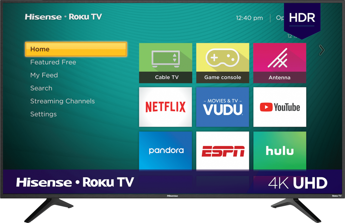 Ymmv Hisense 55 Class 4k Uhd Led Roku Smart Tv Hdr 55r6e3 199