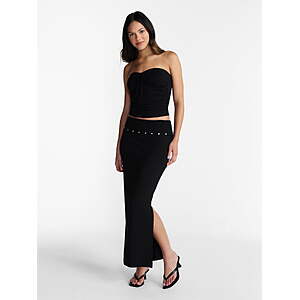 Women's No Boundaries Foldover Knit Maxi Skirt
