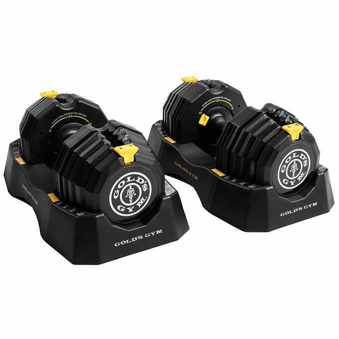 Golds Gym 110 lb. Select-A-Weight Dumbbell Set - $229.99 @ Costco