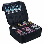 Handy Travel Makeup Train Case 10.3'' with Adjustable Dividers $13.18
