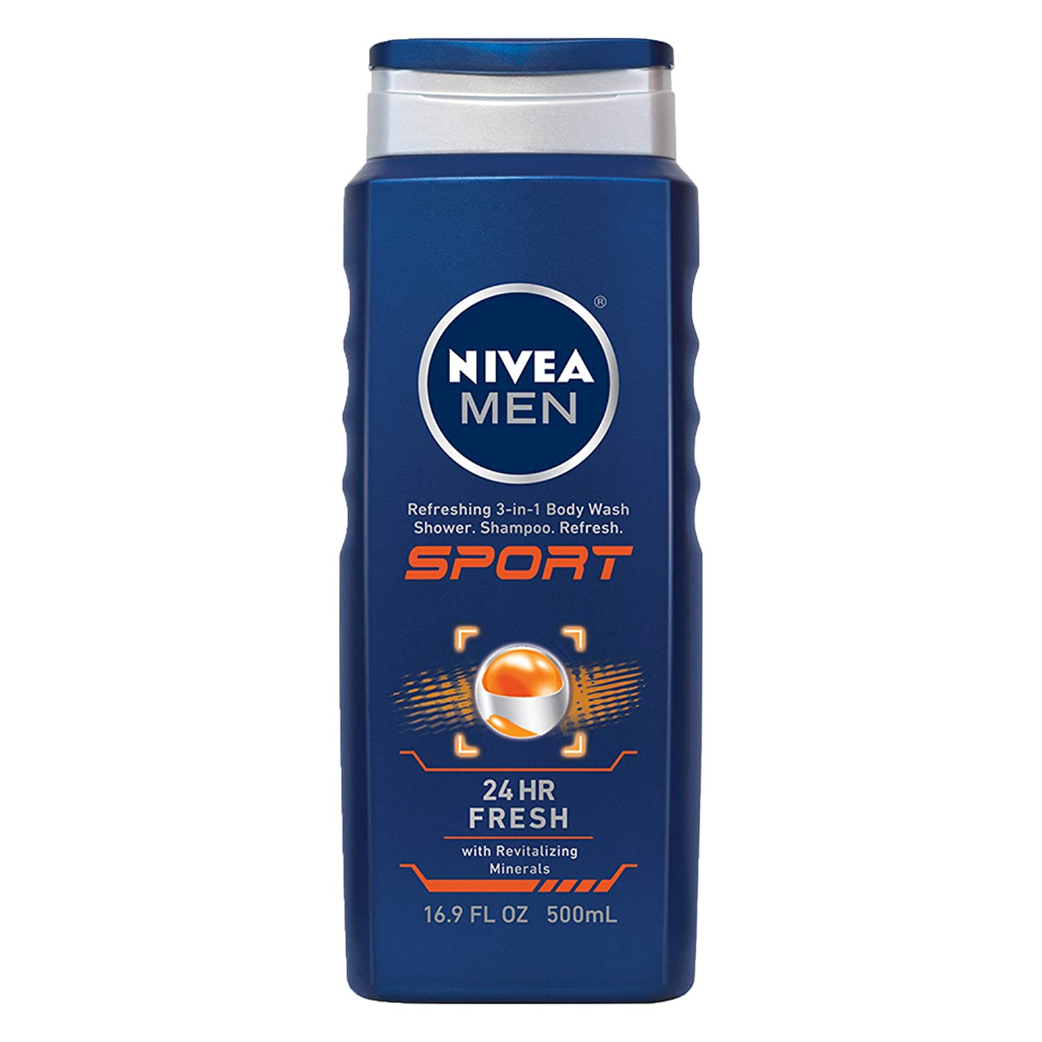 16.9oz Nivea for Men 3-in-1 Body Wash (Sport) $2.62 w/ S&S + Free Shipping w/ Prime or on orders $25+