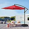 10-Ft VECELO Cantilever Hanging Patio Umbrella (Red) $33.95 + Free Shipping w/ Prime or on orders over $35