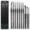 10-Pc JusArt Miniature Detail Paint Brush Set