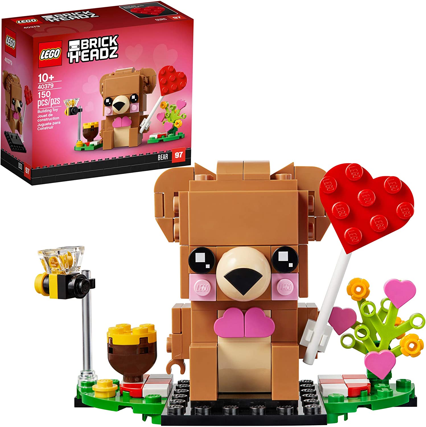 LEGO BrickHeadz Valentine's Bear Building Kit (40379) $5 + Free Shipping w/ Prime or on $25+