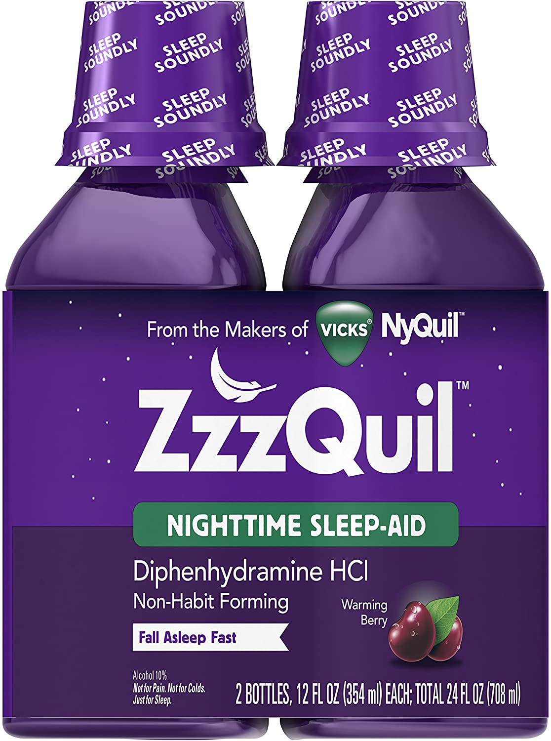 2-Pack ZzzQuil Nighttime Liquid Sleep Aid $6.49 + Free Shipping w/ Amazon Prime or Orders $25+