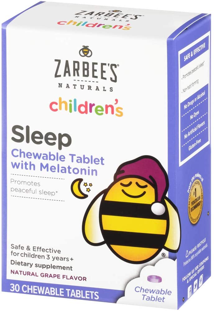 30-Count Zarbee's Naturals Children's Sleep Tablets w/ Melatonin Supplement (Grape) $2.63 w/ S&S + Free Shipping w/ Amazon Prime or Orders $25+