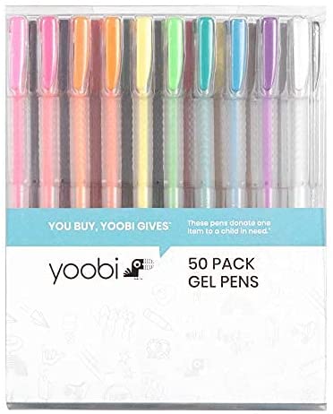 50-Count Yoobi Gel Pens Medium Assorted Colors $6.92 + Free Shipping w/ Prime or Orders $25+
