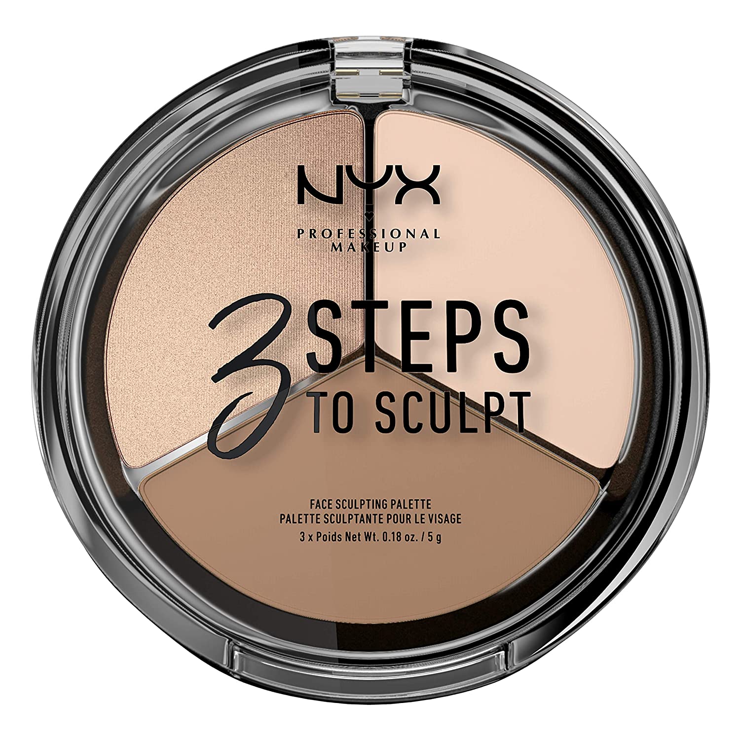 NYX Professional Makeup 3 Steps to Sculpting Contour Palette (Fair, Light) $2.54 w/ S&S + Free Shipping w/ Prime or Orders $25+