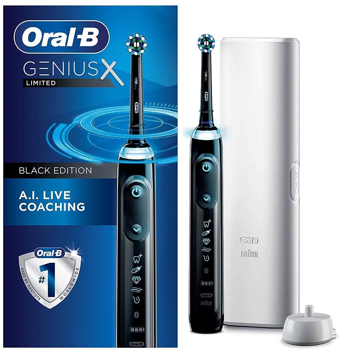 Amazon Prime Members: Oral-B Genius X Limited Electric Toothbrush w/ A.I. Live Coaching (Black, White or Purple) $100 + Free Shipping