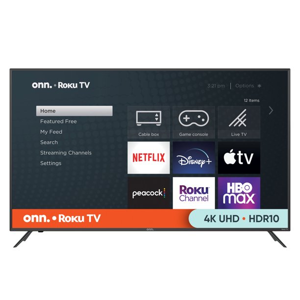 58" onn. 4K UHD (2160P) LED Roku Smart TV HDR $328 + Free Shipping