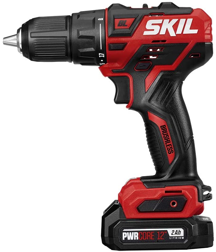 SKIL PWRCore 12 Brushless 12V 1/2 Inch Cordless Drill Driver w/ 2.0Ah Lithium Battery and Charger $40 + Free Shipping