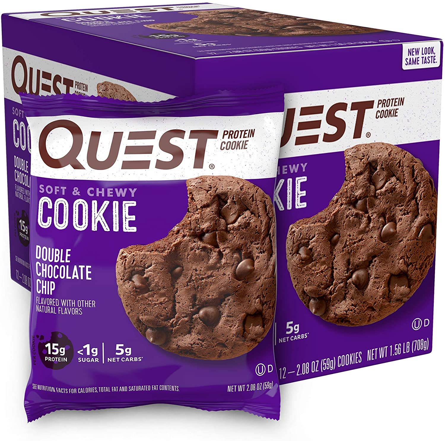 12-Count Quest Nutrition Double Chocolate Chip Protein Cookie $16.46 w/ S&S + Free Shipping w/ Prime or on orders $25+