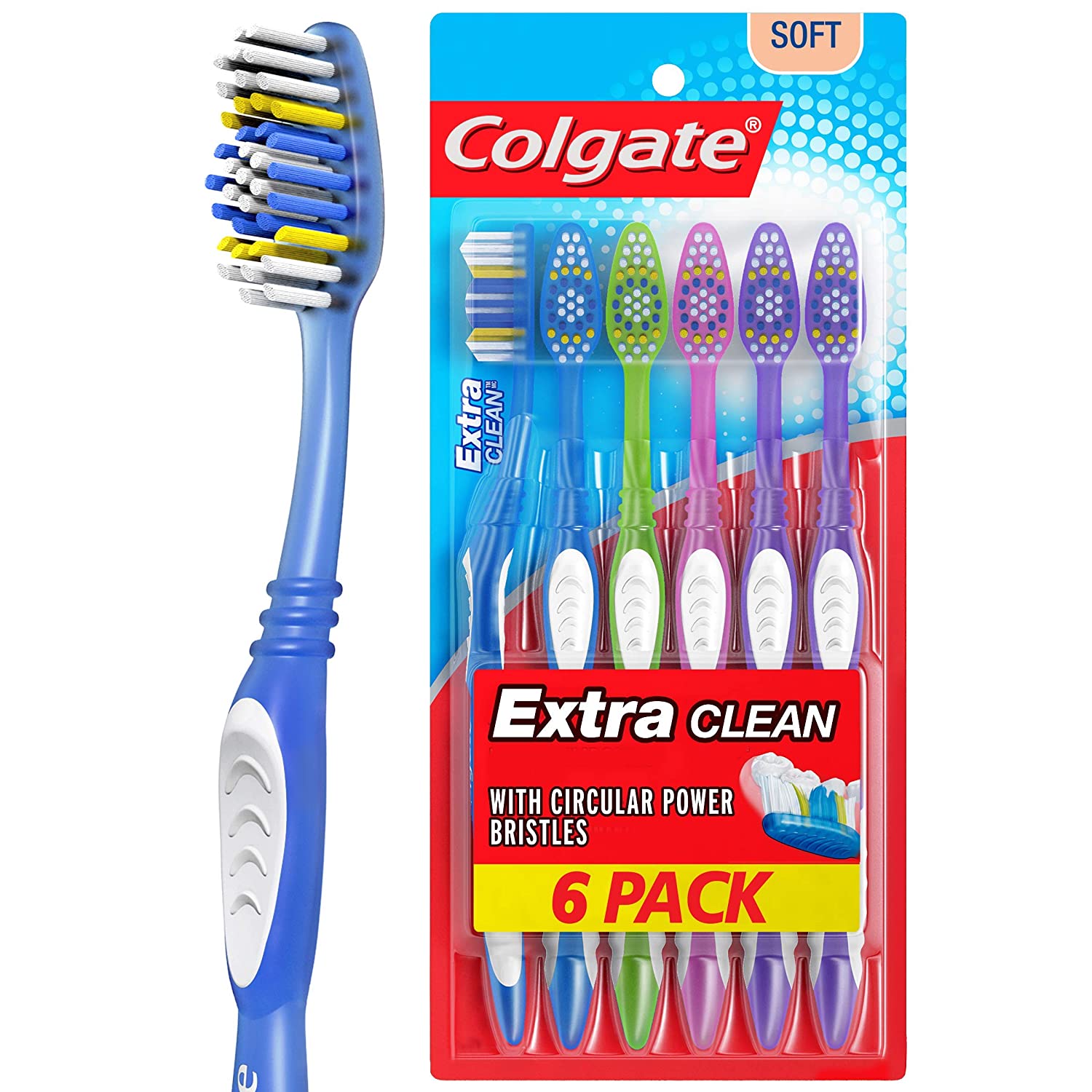 6-Ct Colgate Extra Clean Full Head Toothbrush 3 for $7.65 ($0.42 each) w/ S&S + Free Shipping w/ Prime or on $25+