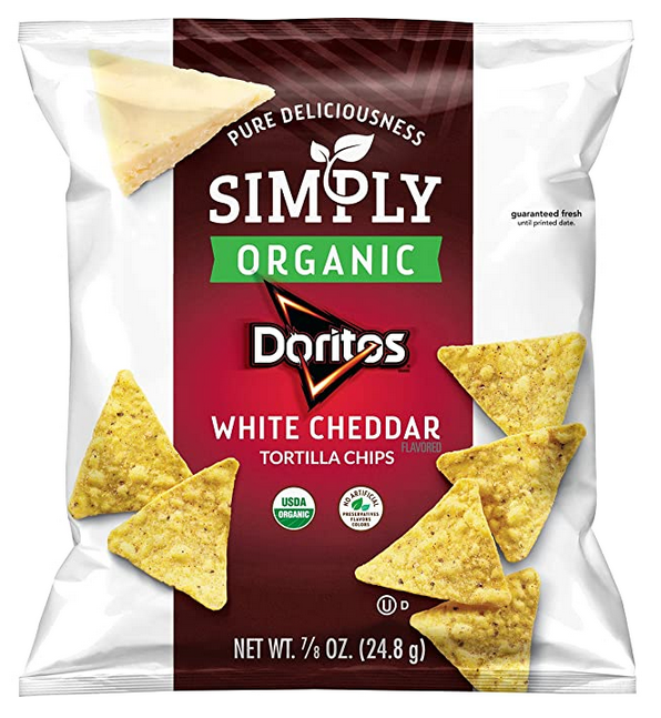 36-Count 0.875-Oz Simply Organic Doritos White Cheddar Chips $13.50