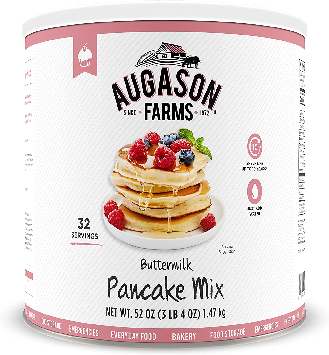 52-Oz Augason Farms Buttermilk Pancake Mix $7.30 + Free Shipping w/ Prime or on $25+ $7.32