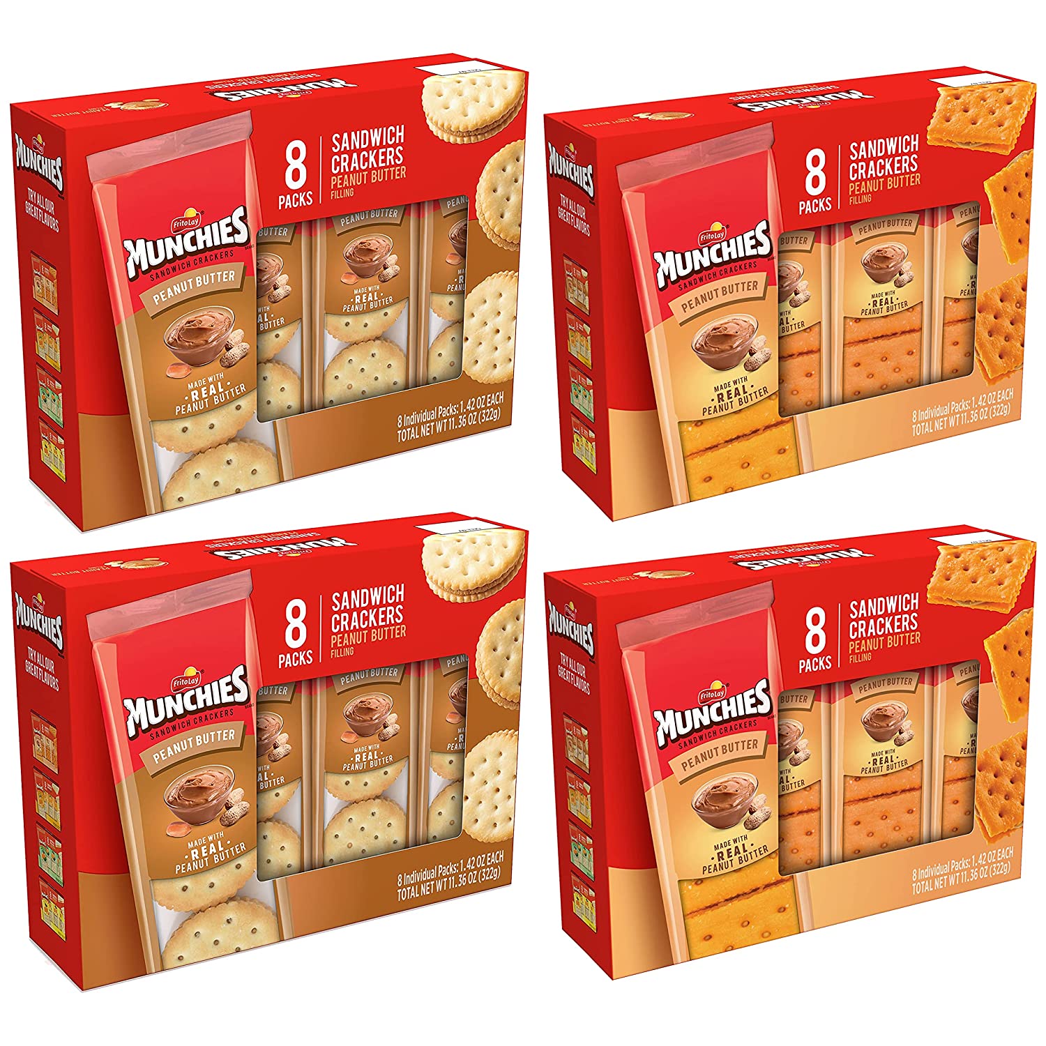 32-Pack 1.42-Oz Munchies Sandwich Crackers Peanut Butter Variety Pack $10.36 w/ S&S + Free Shipping w/ Prime or on $25+