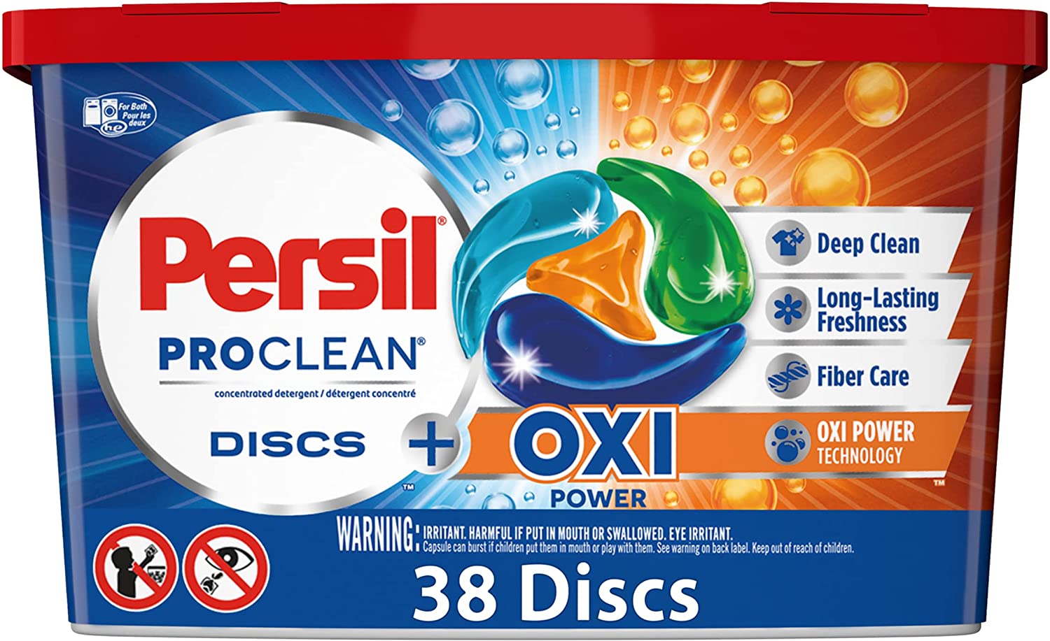 38-Count Persil Discs Laundry Detergent Pacs (Oxi) $8.66 + Free Shipping w/ Prime or on $25+