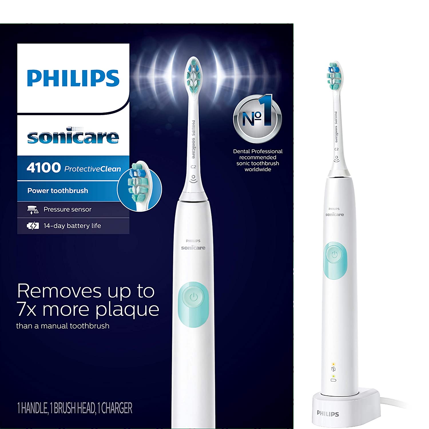 Philips Sonicare Protective Clean 4100 Rechargeable Electric Toothbrush (White, HX6817/01) $30 + Free Shipping