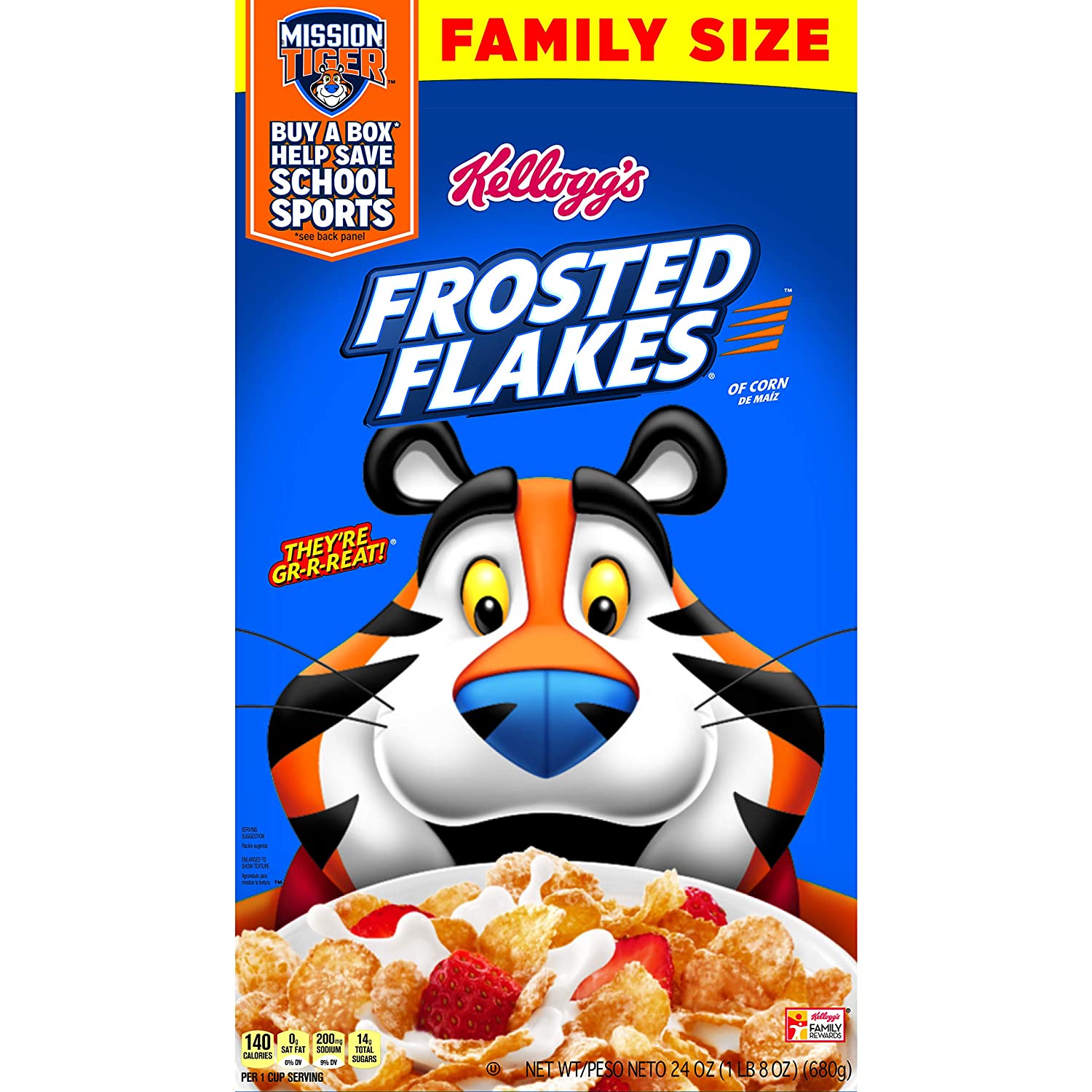 3-Count 24-Oz Kellogg's Frosted Flakes Breakfast Cereal $9.84 w/ S&S + Free Shipping w/ Prime or on $25+