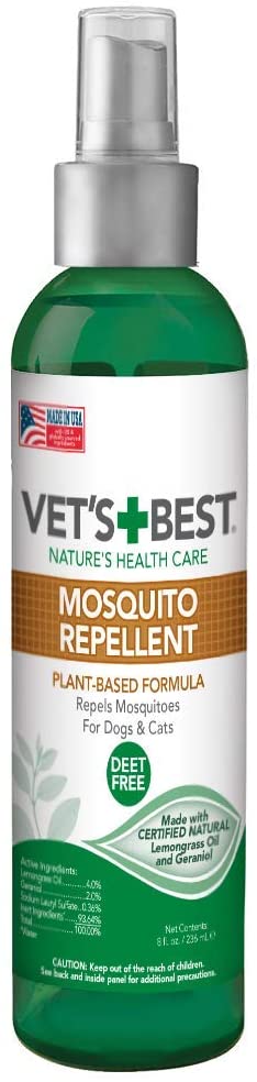 8-Oz Vet's Best Mosquito Repellent Spray for Dogs/Cats $2.19 w/ S&S + Free Shipping w/ Prime or on orders over $25