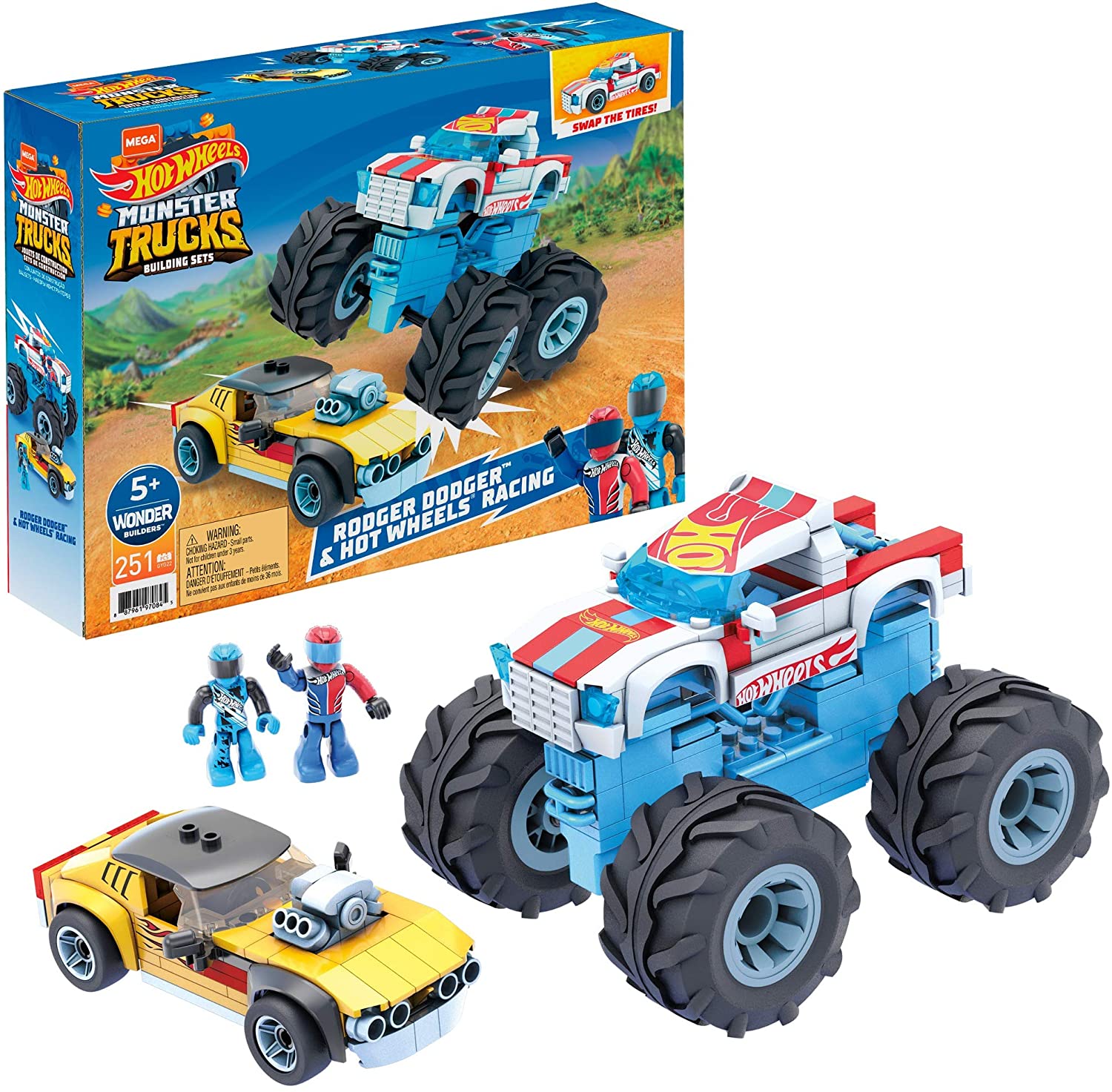 Hot Wheels Mega Construx Rodger Dodger & Hot Wheels Racing Construction Toy Set $12.74 + Free Shipping w/ Prime or Orders $25+