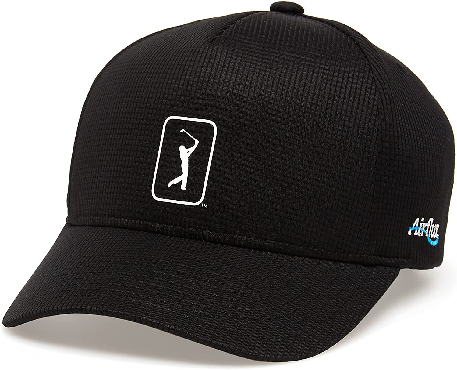 PGA Tour Mens Airflux Mesh Cap (Black) $8 + Free Shipping w/ Prime or Orders $25+