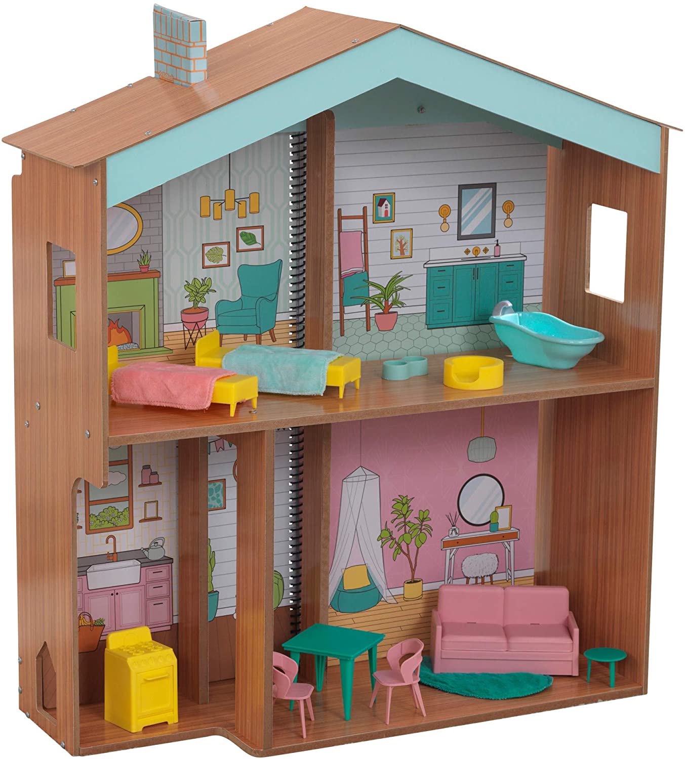 KidKraft Designed by Me Color Decor Wooden Dollhouse w/ 20 Accessories $18.71 + Free Shipping w/ Prime or on $25+