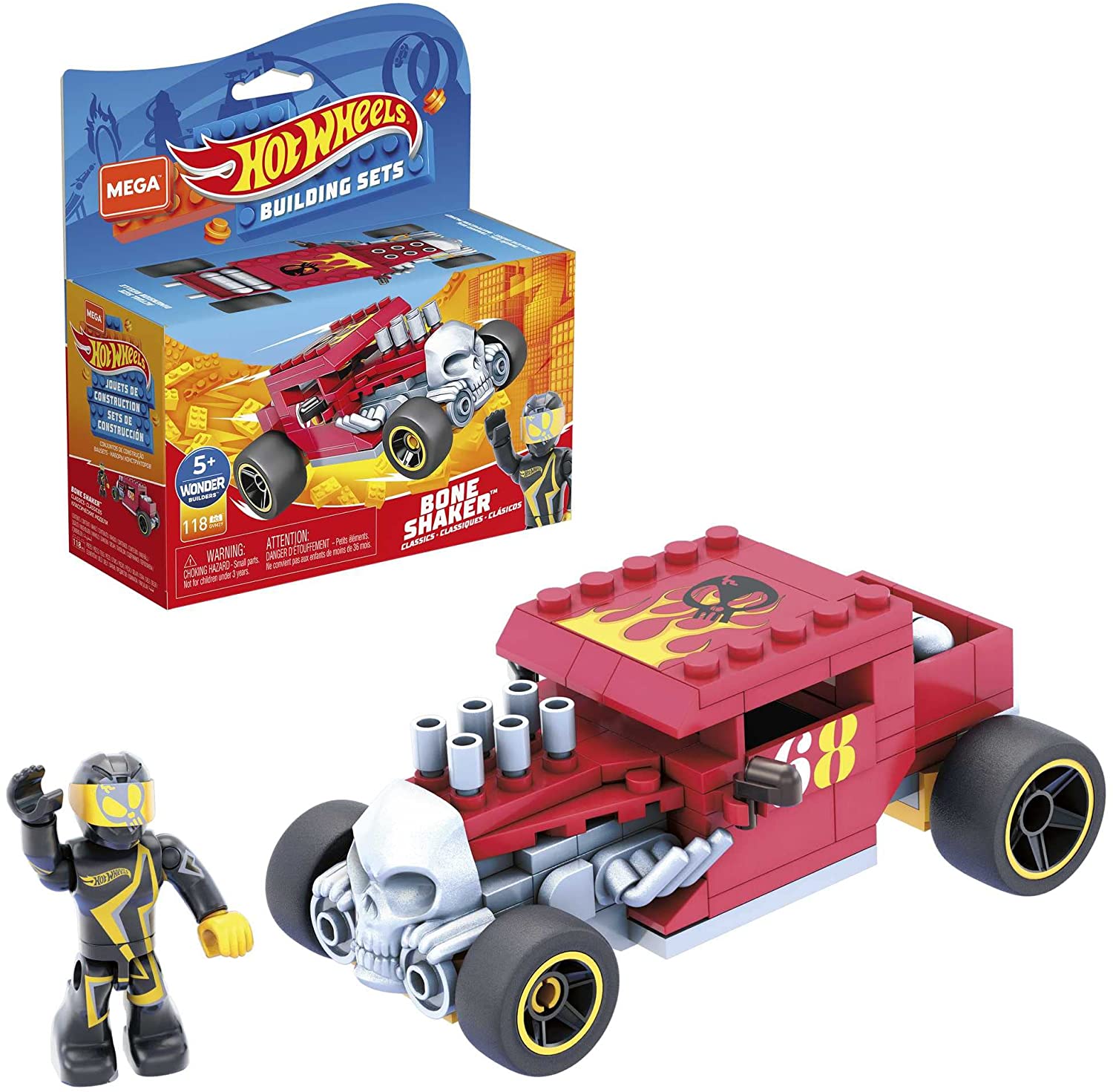 Hot Wheels Mega Construx Bone Shaker Construction Toy Set $6.54 + Free Shipping w/ Prime or on orders $25+