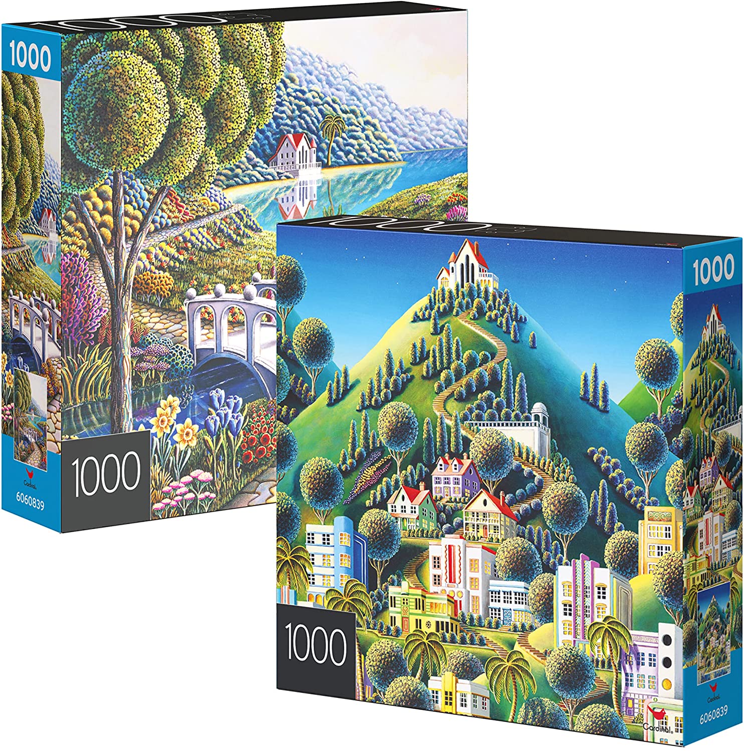 2-Pack 1000-Piece Spin Master Store Jigsaw Puzzles (Daffodils & Hidden Village) $7.21 + Free Shipping w/ Prime or Orders $25+
