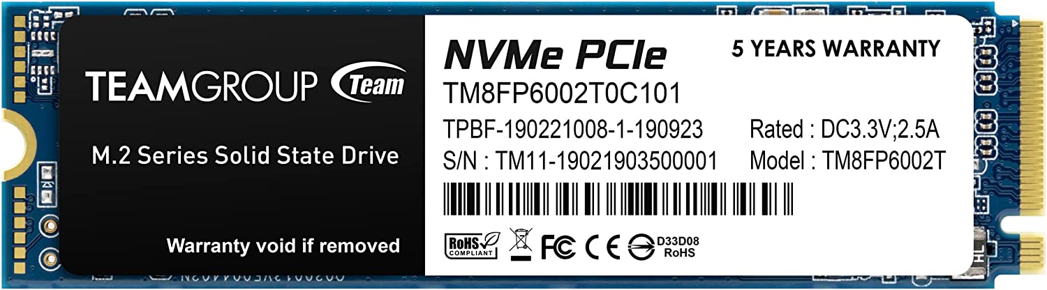2TB Team Group MP33 M.2 NVMe PCIe 3D Solid State Drive $140 + Free Shipping
