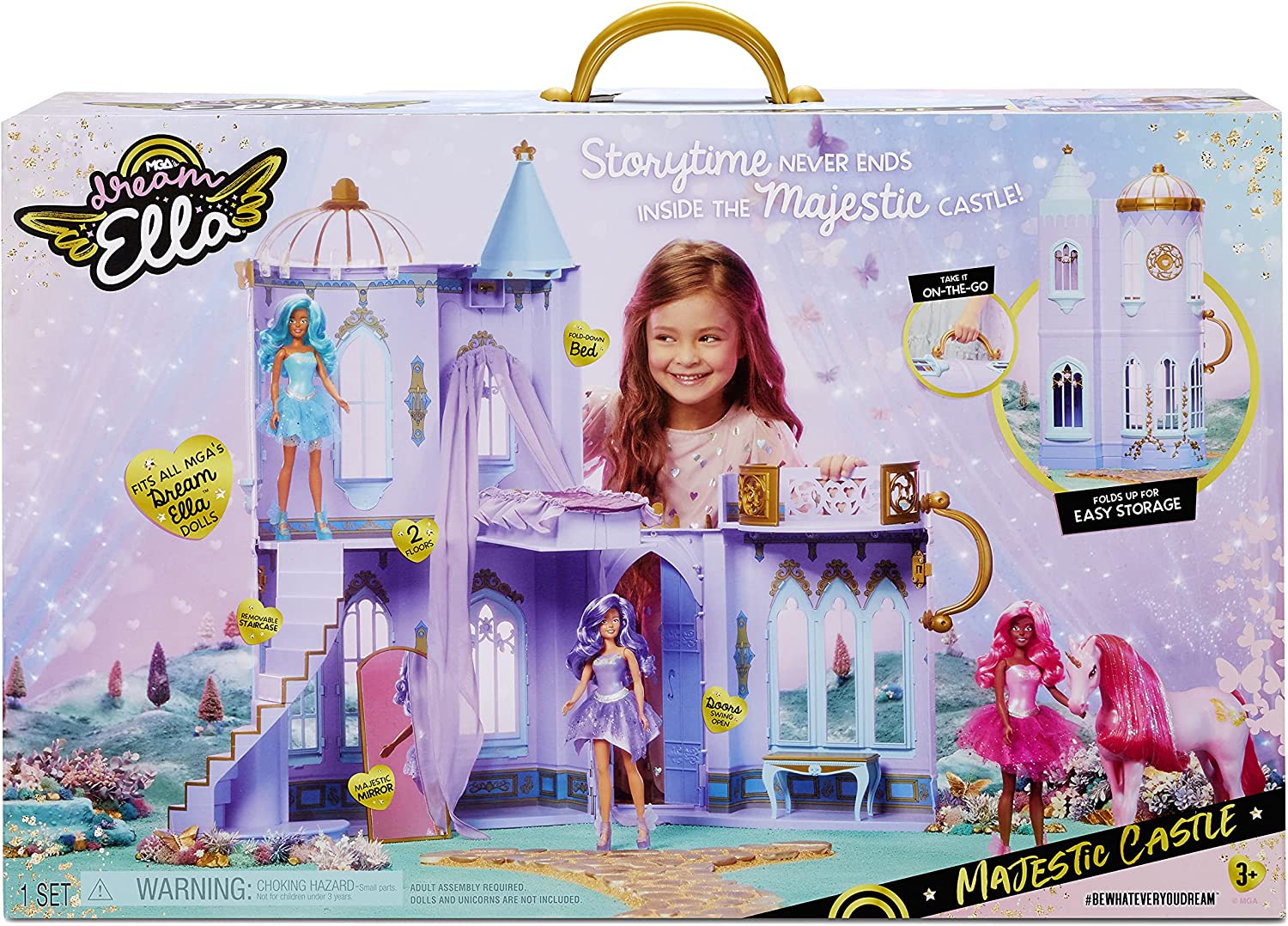 2-Story Dream Ella Majestic Castle Dollhouse Playset $31.47 + Free Shipping