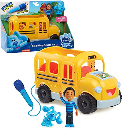 Blue's Clues & You! Sing-Along School Bus w/ Josh & Blue Figures, Microphone $7.70 + Free Shipping w/ Amazon Prime or Orders $25+