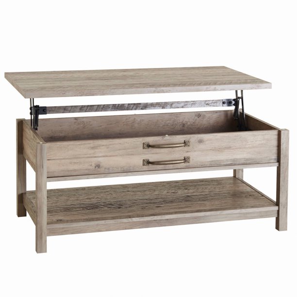 Better Homes & Gardens Modern Farmhouse Lift Top Coffee Table (Rustic