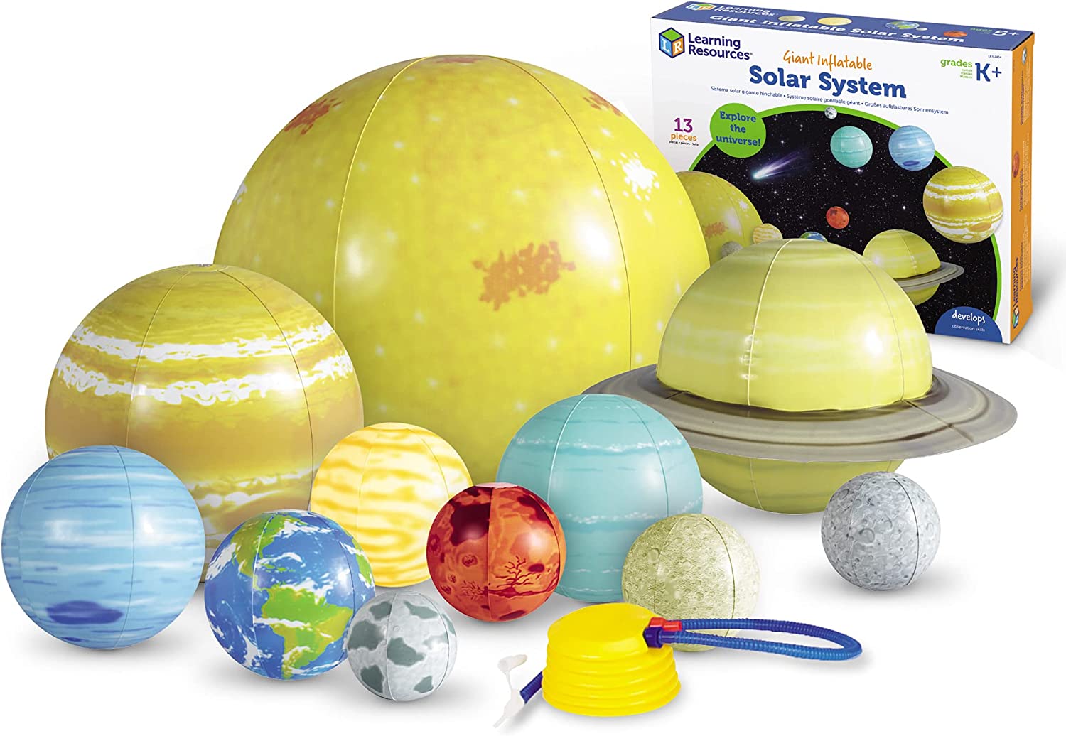 13-Piece Learning Resources Giant Inflatable Solar System Science Kit $33 + Free Shipping