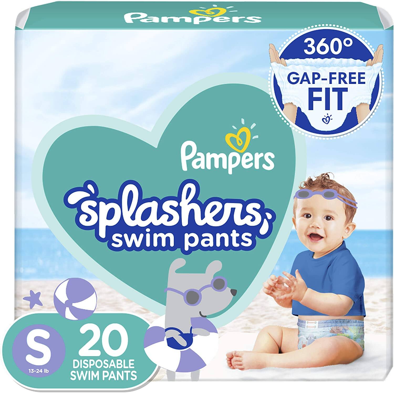 Pampers Splashers Swim Diapers: 20-Ct Small or 18-Ct Medium $6.75 w/ S&S + Free Shipping w/ Prime or on $25+