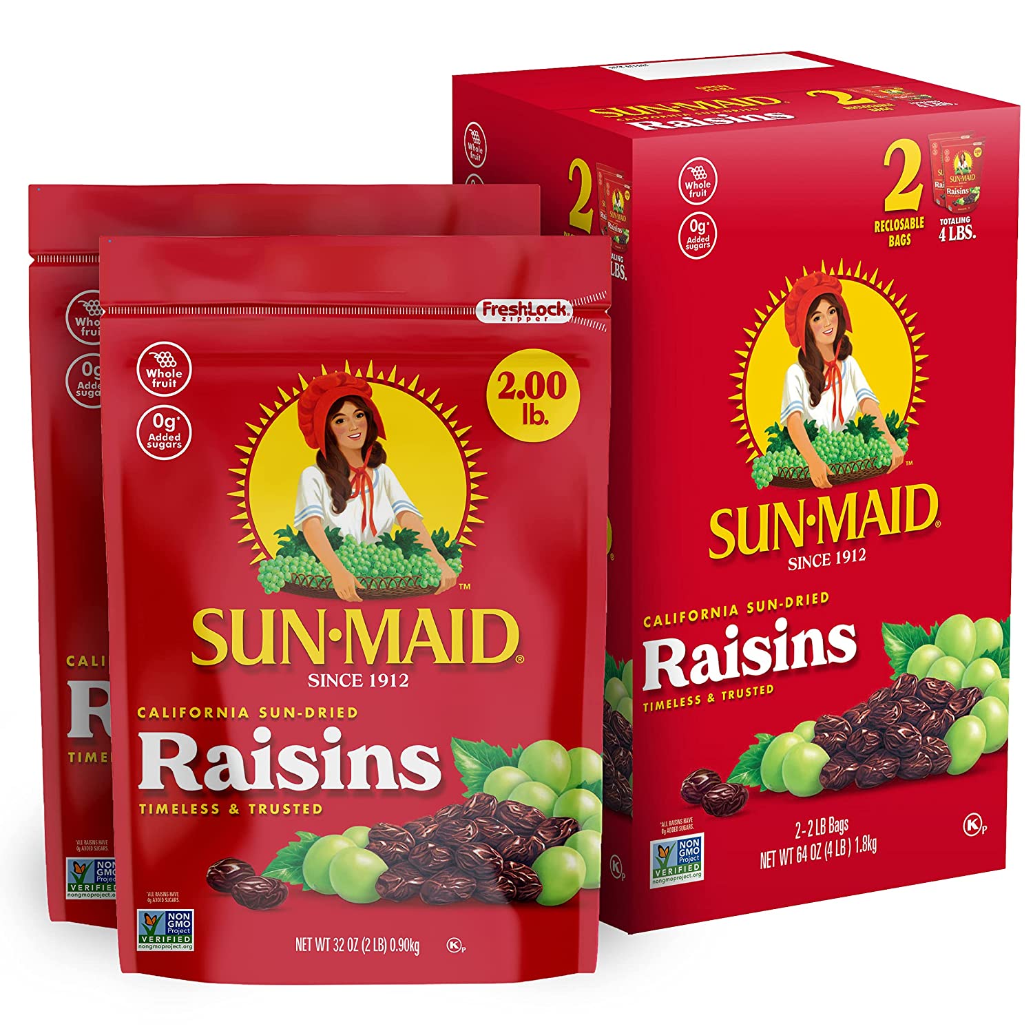 2-Pack 32-Oz Sun-Maid Organic California Raisins $10.43 + Free Shipping w/ Prime or on orders over $25