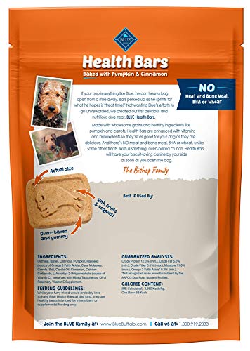 16-Oz Blue Buffalo Health Bars Crunchy Dog Treats Biscuits (Various Flavors) $3.25 w/ Subscribe & Save