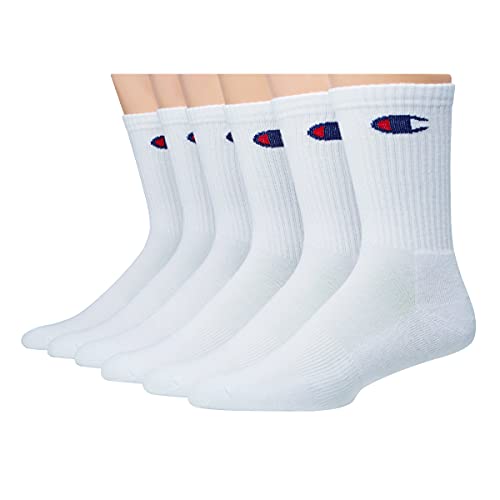 6-Pairs Champion Men's Crew Sock (White) $8.55 + Free Shipping w/ Amazon Prime or Orders $25+