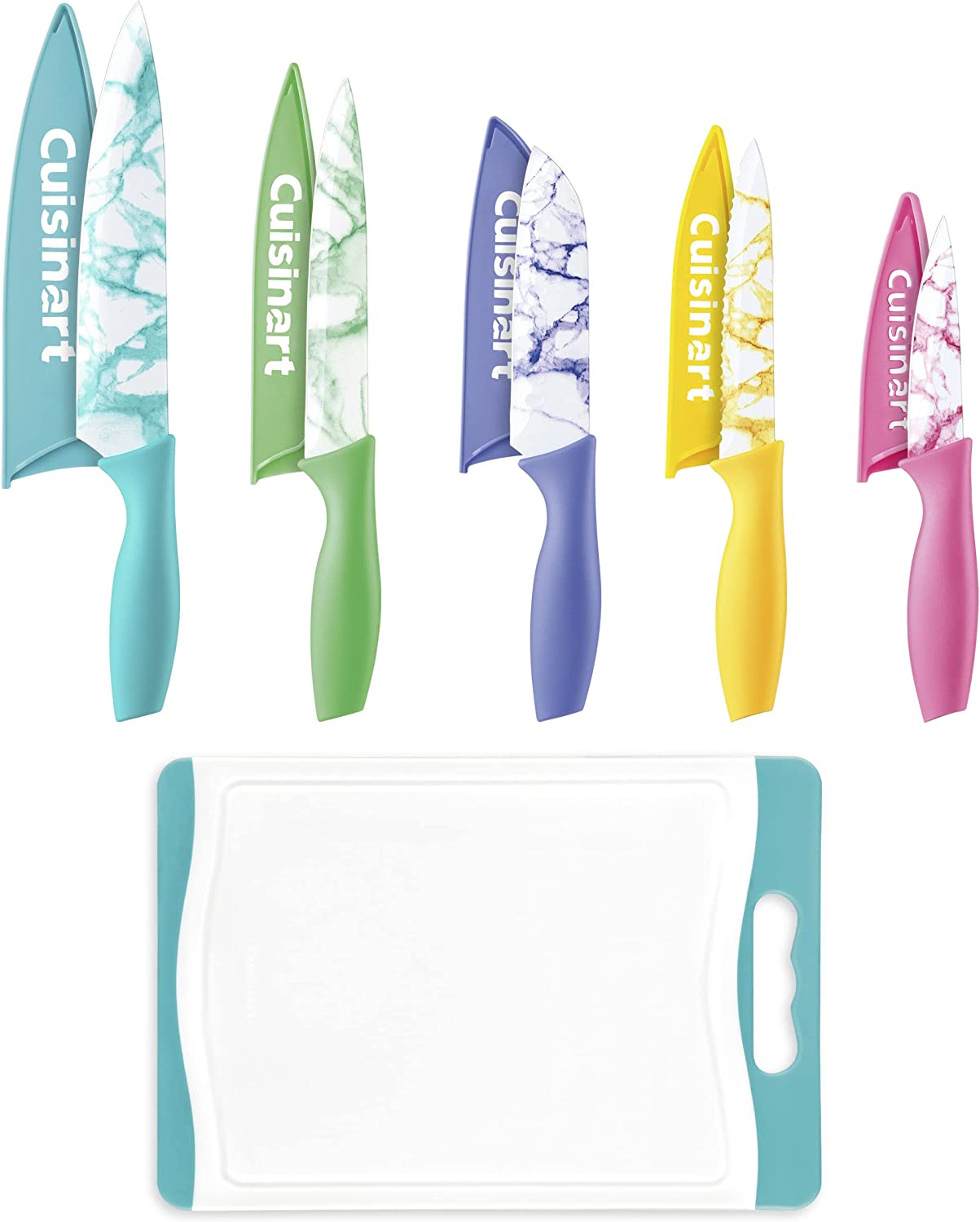 11-Pc Cuisinart Advantage Marble Cutlery Set w/ Blade Guards & Cutting Board (C55CB-11PM, Multicolor) $10.86 + Free Shipping w/ Prime or on $25+
