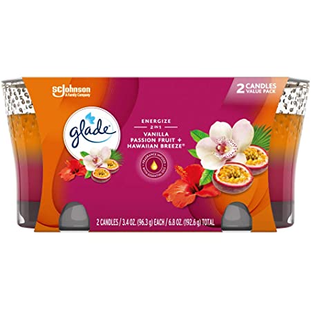 2-Count Glade Candle Jar Air Freshener (Hawaiian Breeze &. Vanilla Passion Fruit) 2 for $5.38 ($2.69 Each Pack) w/ S&S + Free Shipping w/ Prime or $25+