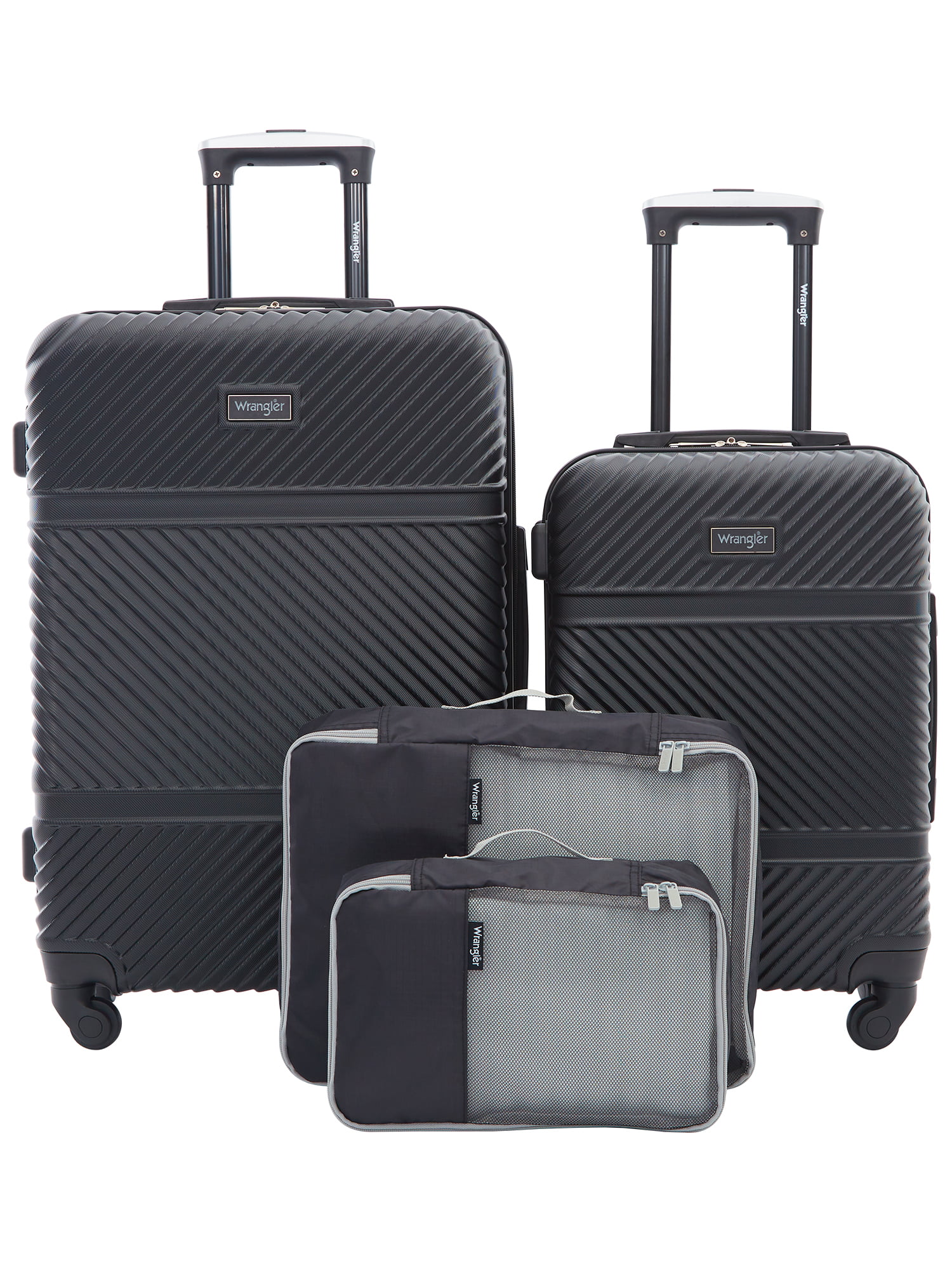 4-Piece Wrangler Hardside Spinner Luggage Set (various colors)