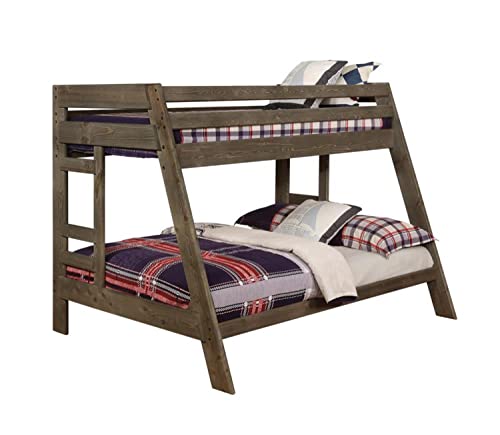 Coaster Home Furnishings Wrangle Hill w/ Built-in Ladder Bunk Bed (Gun Smoke, Twin/Full) $423.96 + Free Shipping
