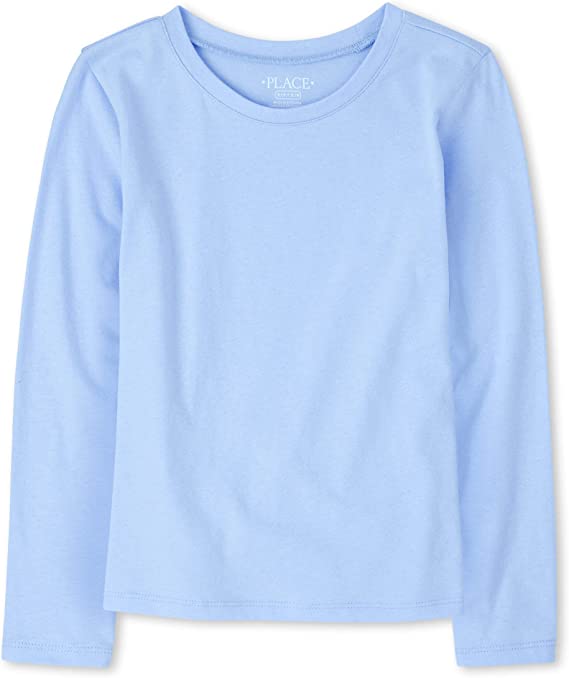 The Children's Place Girls' Long Sleeve Basic Layering T-Shirt ...