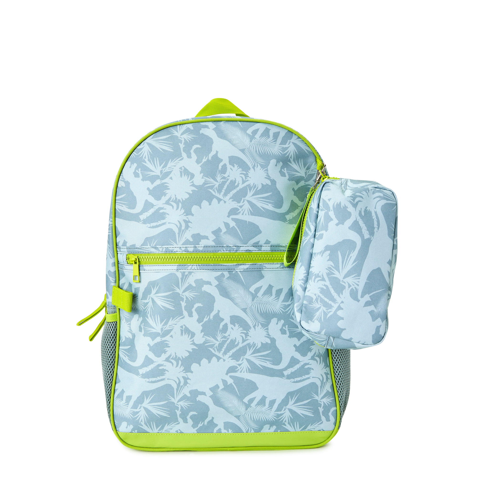 3-Piece Wonder Nation Children's Backpack w/ Lunch Box & Pencil Case (Green Dinosaur) $10 + Free Shipping w/ Walmart+ or $35+